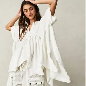 New Free People Sugar Rush Babydoll in Ivory